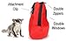 Rodent or Sugar Glider Kucci Carry Bonding Pouch with Window Red