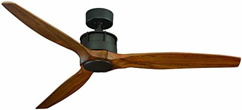 Royal Pacific Lighting 1073OB Torque 3 Modern Ceiling Fan with Wood Blades and Remote Control, 52", Oil Rubbed Bronze