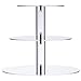 Utenlid Acrylic 3-Tier Round Stacked Party Cupcake Stand with Stable Screw-On Pillars - Tiered Cupcake Stand/Cupcake Tower