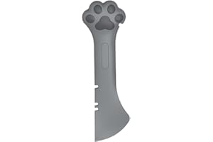CUITIBI Small Spatula For Short Can, Cat Food Scoop, Wet Food Spoon For Dog Or Cat, Open Canned With Spatula, Manual Can Opener(Gray Spoon)