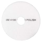 3M White Super Polish Pad 4100, 20 in (508 mm), 5 Pads/Case