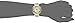 Anne Klein Women's AK/2136CRBK Gold-Tone and Black Leather Strap Watch