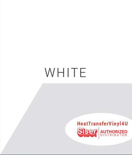 Siser Easyweed Heat Transfer Vinyl HTV / Iron On 12 Inches by 5 Yards Roll (White)