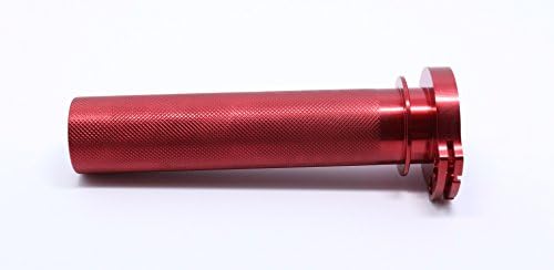 Billet CNC Aluminum Twister Throttle Tube for CRF250R CRF250X CRF450R CRF450X CRF Racing MX Enduro Motocross Supermoto Dirt Bike (Red)