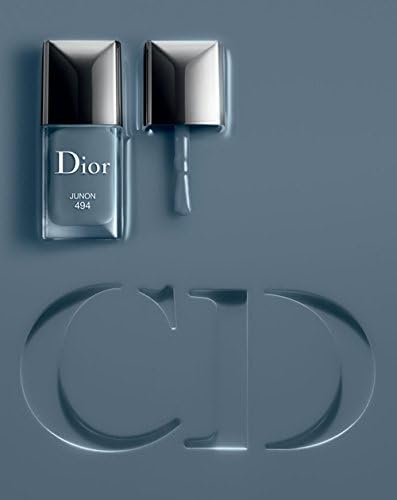 Dior Vernis Gel Shine and Long Wear Nail Lacquer Junon 494 Gray