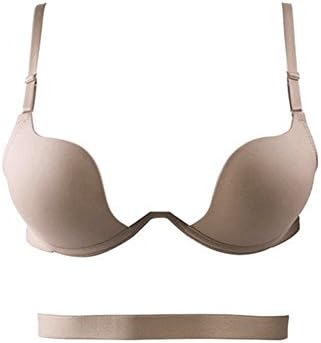 Seazhio Charming Gather Panty Type Brassiere Seamless Backless Strapless Lingerie New Sexy Underwear Bra V Deep