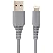 Amazon Basics MFi-Certified USB-A to Lightning Cable for Apple iPhone and iPad - 10 Feet (3 Meters), Gray