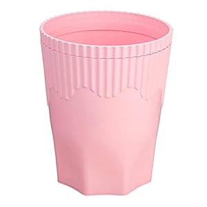 MADHEHAO Vuilnisbak Prullenbak huishoudelijke toiletpapier mand met drukring zonder deksel, blauw, maat: 23,5 * 30CM…