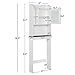 Yaheetech Over The Toilet Cabinet, Space-Saving Bathroom Cabinet w/Adjustable Shelves, 7.4in D x 23.2in W x 68.9in H
