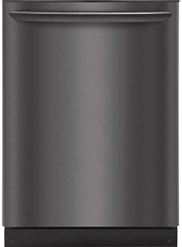 Frigidaire-Gallery-4-Piece-Black-Stainless-Steel-Package-with-FGHB2868TD-36-French-Door-Refrigerator-FGGF3036TD-30-Freestanding-Gas-Range-FGID2466QD-24-Dishwasher-and-FGMV176NTD-microwave