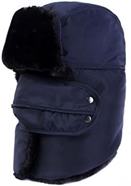 Unisex Winter Trooper Trapper Hat Hunting Hat with Ear Flaps and Windproof Mask Russian Style Winter Ushanka Ear Flap Hat for Men Women