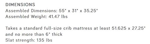 Babyletto Gelato 4-in-1 Convertible Crib, White Color Feet