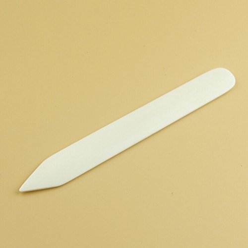 Bone Folder Creaser Scoring Folding Creasing Paper Leather DIY Craft Tool,White (1Pcs)