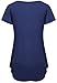Tencole Womens Scoop Neck Short Sleeve Tops Kangaroo Pocket Casual Tunic Shirts