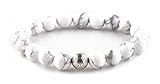 EDENKISS Tibetan Buddhist Longevity Beads Prayer Mala (10mm Bead White Agate Longevity)