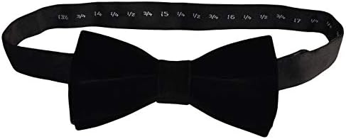 Premium Quality Larking Bow Ties - Pre Tied/Self Tie Bowtie 100% Silk/Cotton (Black/Red/Pink/White/Green/Blue) with Black Gift Box – for Men & Women, for Weddings and Black-Tie Events