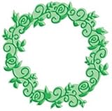 Cuttlebug 3-Inch-by-3-Inch Cut and Emboss, Rose Frame