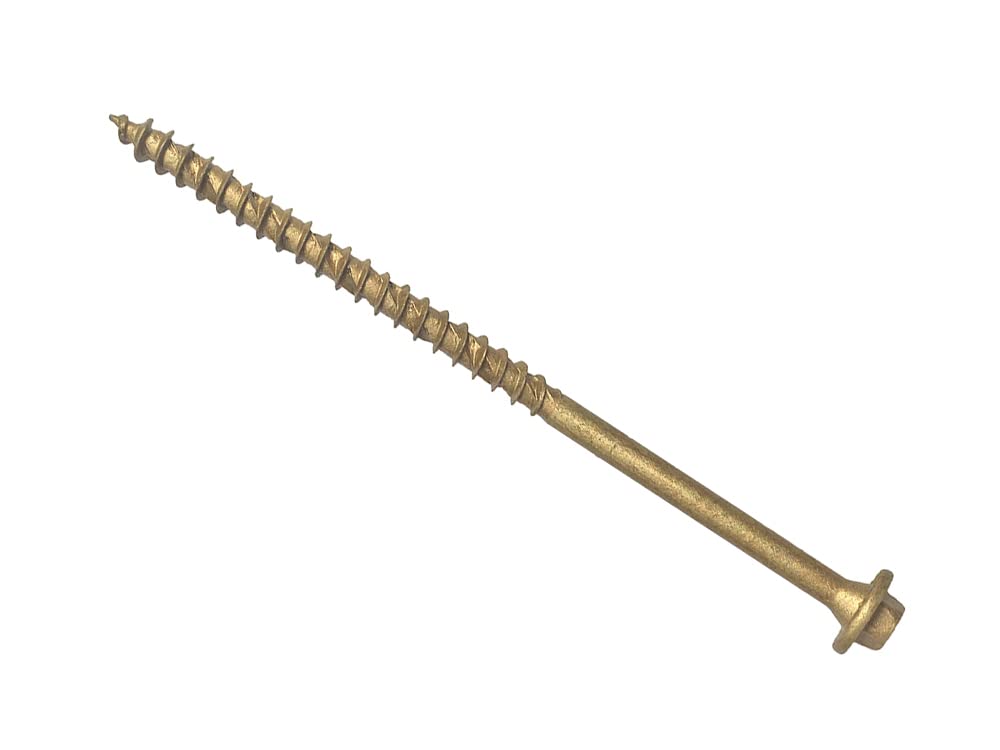 ForgeFast Timber Fixing Screws | 7.0 x 200mm | Tan | Tub 50