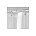 iDesign EVA Plastic Shower Curtain Liner, Mold and Mildew Resistant Plastic Shower Curtain for use Alone or With Fabric Curtain, 54 x 78 Inches, Frost