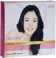 Nuvite Classic Dietary Supplement Product Skin Whitening , Brightening, Lightening 60 Capsules.(Honest Succeed)