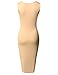TWINTH Midi Dress Plus Size Classic Slim Fit Sleeveless Short Sleeve
