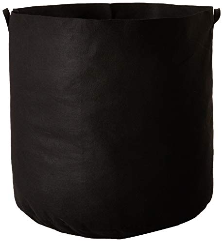 Hydro Crunch 100 Gallons Grow Bag Fabric Aeration Pots Container with Strap Handles, Black