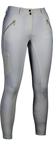 HKM Lia High Waist Silicone Totale Pantaloni, Bianco, 36W Donna