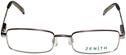 Continental Eyewear Zenith 31 Mens Rectangular Full-rim Eyeglasses/Eyeglass Frame (52-18-135, Gray Steel)