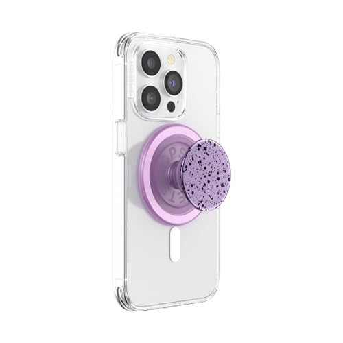 PopSockets Handy-Grip für MagSafe, Magnetischer Halter, Handyständer, Enamel - Sugar Plum Speckle