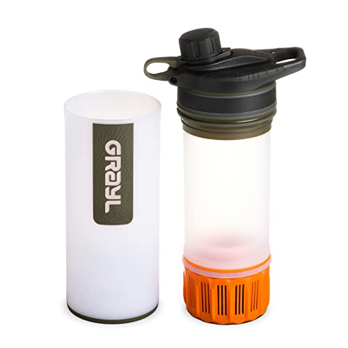 GRAYL GeoPress 24 oz Water Purifier Bottle Filter for Hiking, Camping