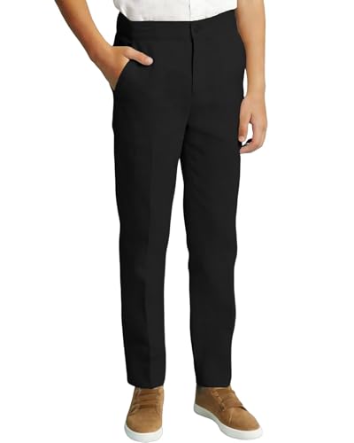 Trasign Boys Black Linen Pants Size 6 Kids Suits Pants Boy Uniform Trousers at Amazon