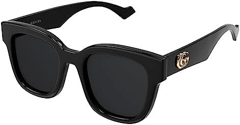 Amazon.com: Gucci GG1582SK 001 Sunglasses Men's Black/Grey Lenses