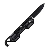 Radix Key Blade - Keychain Pocket Knife with Built-In Bottle Opener (Black)