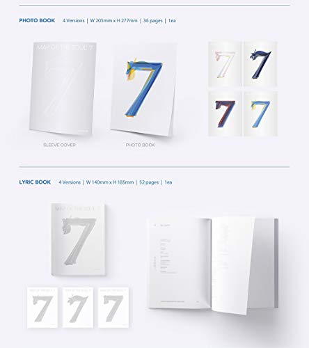 BTS Bangtan Boys - MAP of The Soul : 7 Album+Folded Poster+Extra Photocards Set (Version 3)