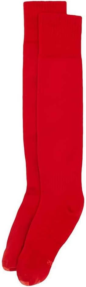 Mitre Junior Mercury Plain Football Socks Scarlet 3-6 UK Lightweight Breathable