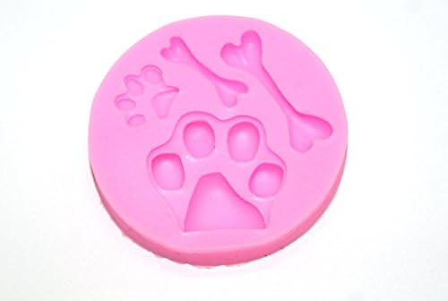Claws &amp; Dog Bones Silicone Fondant Mold Cake Decorating Baking Mould dog food making mold