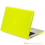 TopCase Rubberized Neon Yellow Hard Case Cover for Macbook Pro 13-inch 13