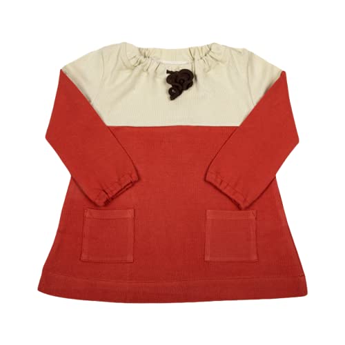 Eco by Naty Red and Light Green Dress 98/104