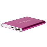 Muxika Ultrathin 12000mAh Portable USB External Battery Charger Power Bank (Hot Pink)