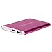 Muxika Ultrathin 12000mAh Portable USB External Battery Charger Power Bank (Hot Pink)
