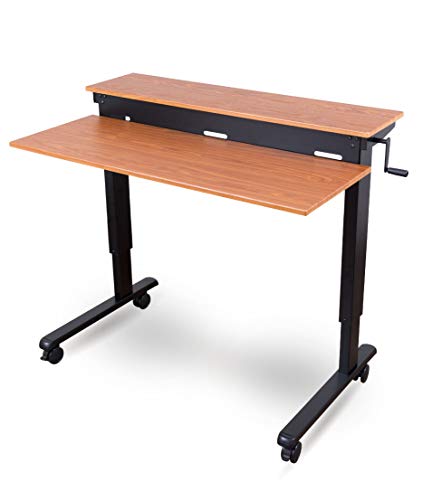 image for Stand Up Desk Store Crank Adjustable Sit to Stand Up Computer Desk –