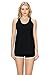 EttelLut - Women's Loose Fit Flowy Tank Tops - Cool Relaxed Regular and Plus Size - Ideal for Workout, Yoga, Running, Working Out at The Gym and Lounging Around - Black X-Large