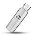 RicoRich Double Walled Vacuum Insulated Stainless Steel Sports Water Bottles,Travel Hydration Thermoses Bottle,BPA Free,26oz(750ml)(Silver)