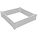 White Vinyl Raised Garden Bed 2-pack