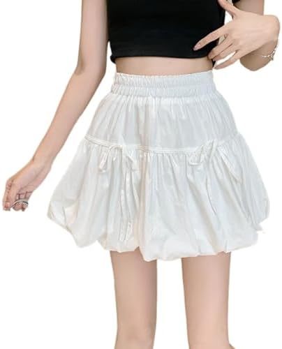 Amazon.com: Women Preppy Mini Skirt Y2K Cottagecore Layered Ruffle