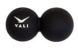 VALI Double Lacrosse Massage Ball Myofascial Trigger Point Release Peanut Tool for Mobility Training, Deep Muscle Tissue Therapy & Recovery. Ergonomic Extra Firm Roller for Spine, Lower Back, & Neck