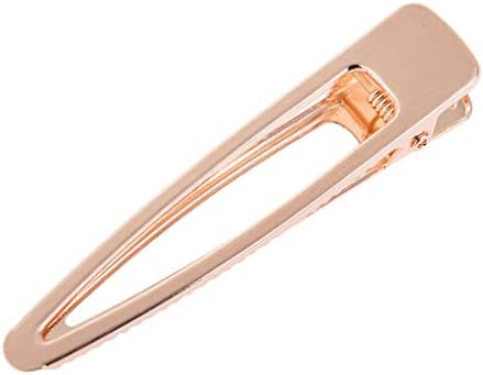 Sharprepublic 髪留め シンプルバレッタ ヘアクリップ 金属 ゴールド 超定番 全3色 髪飾り ローズゴールド クリップ ブランド