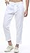 utcoco Men's Classic Drawstring Waist Tapered Flat-Front Linen Capris