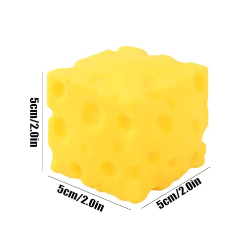 Cheese Squishy Soft Novelty Squeeze Squishies Toy Sensory Gift Cheese Cubes Fidget Toys for Adults Boys Girls Children