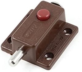 uxcell Brown Shell Press Button Spring Loaded Automatic Door Bolt 2.2" Long - Image 4